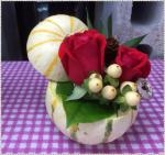 飾りかぼちゃ でアレンジメント|「フローリスト　匠家」　（大分県豊後大野市の花屋）のブログ